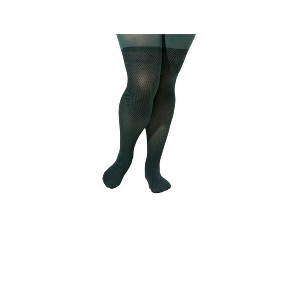 Torrid Forest Green Tiny Checkered Tights N0285 - Picture 2 of 5